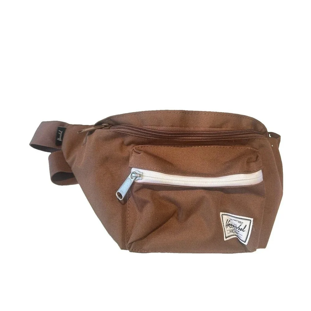 Herschel Supply Co Camel Brown Seventeen Travel Pouch Adjust Belt Bag Waist Bag
